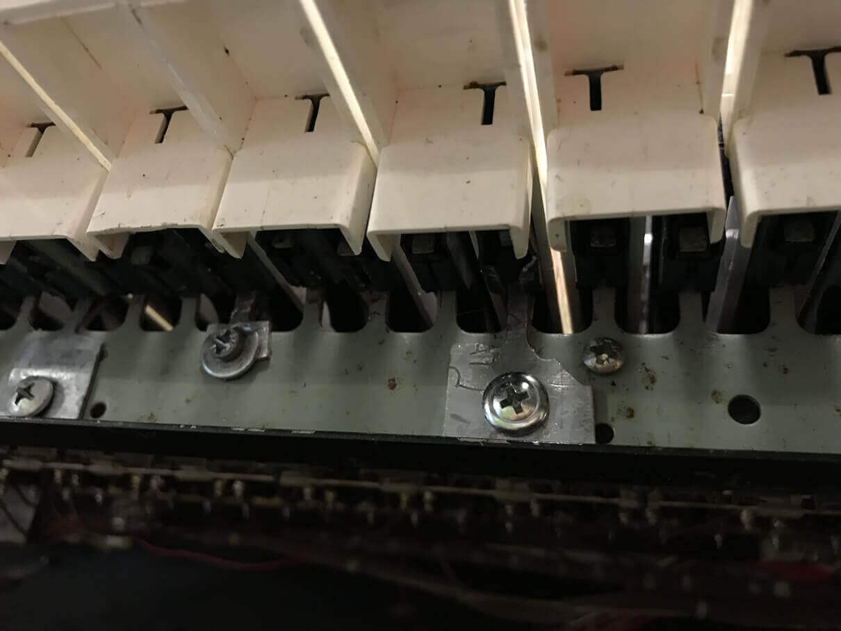 The Doors in Concert's guide to replacing a broken key bushing pin